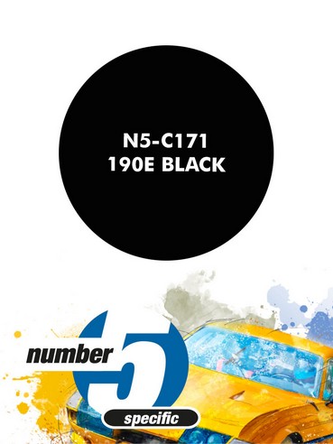 N5-C171 /MB 190E Black/ paint for airbrush 30ml, Number Five