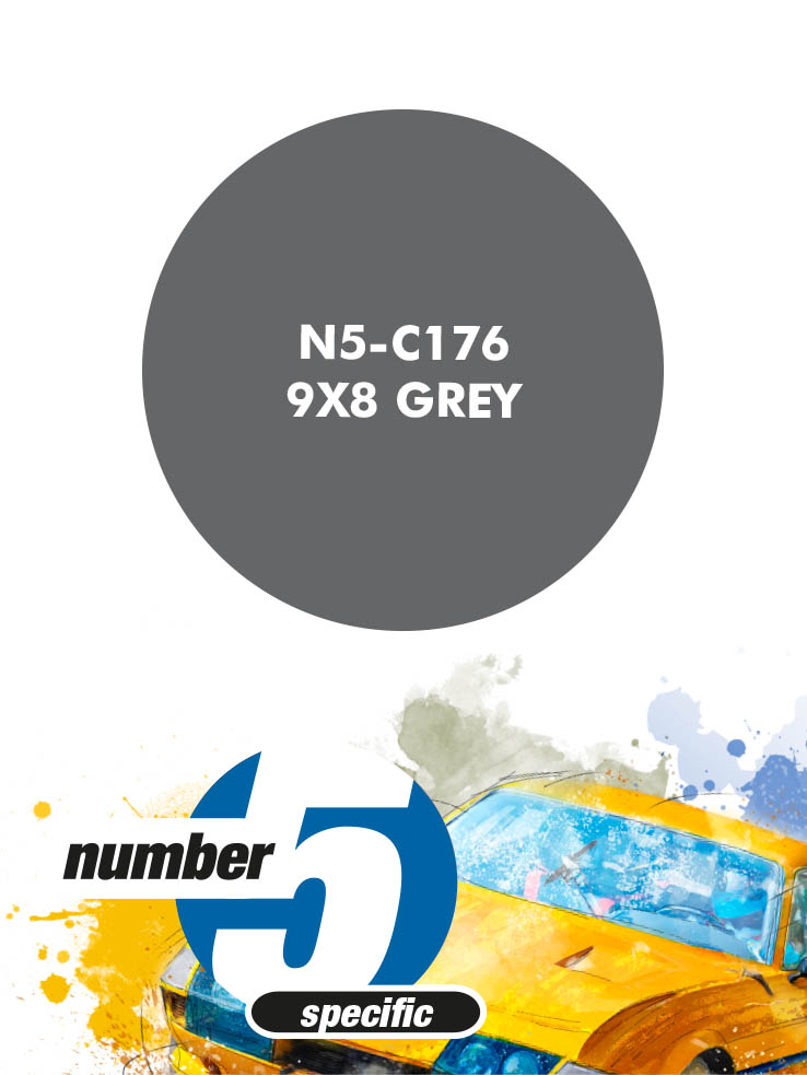 N5-C176 /9X8 Grey/ paint for airbrush 30ml, Number Five
