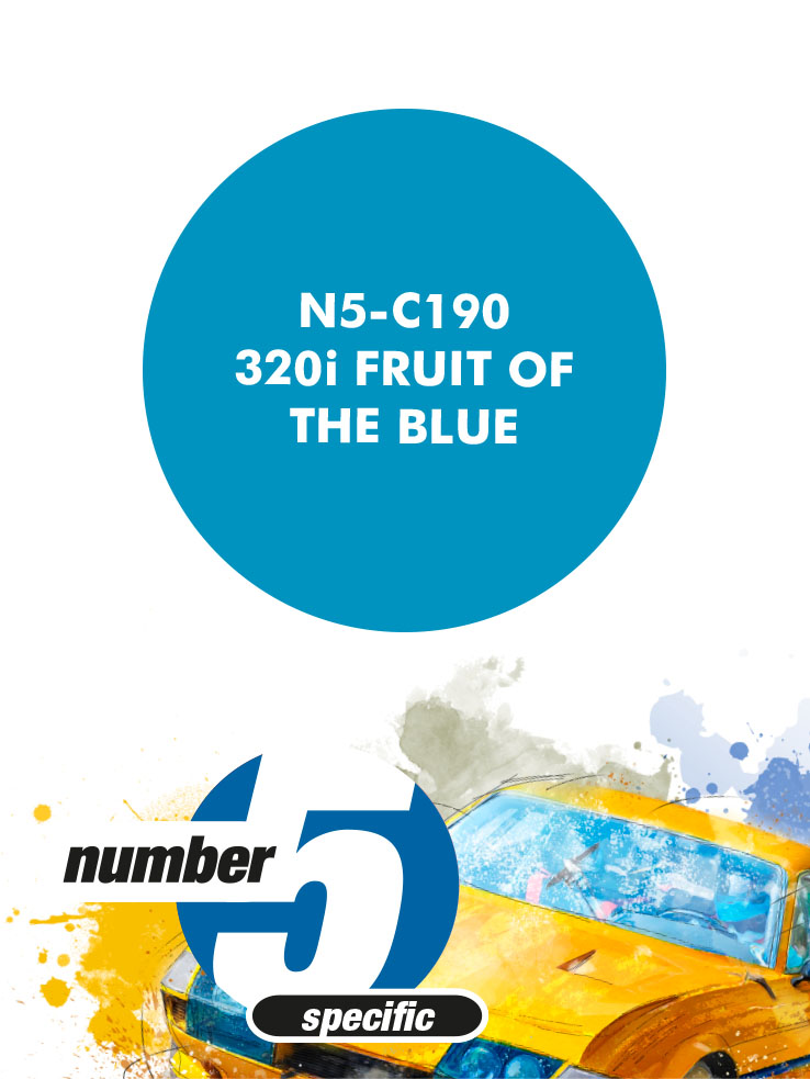 N5-C190 /320i Fruit of the Loom Blue/ paint for airbrush 30ml, Number Five
