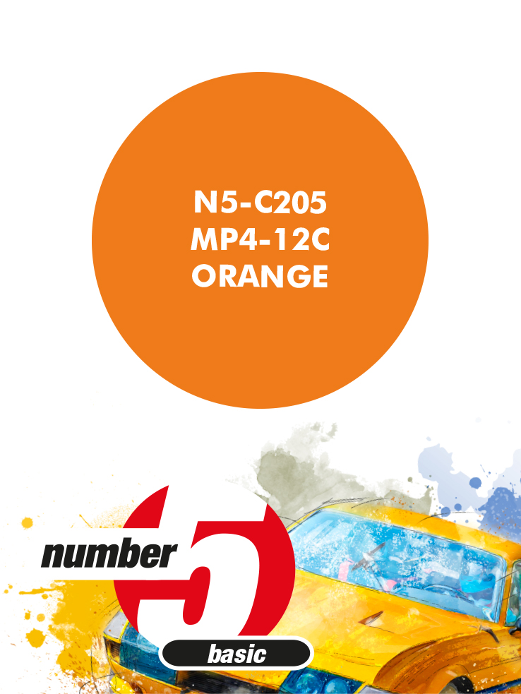 N5-C205 /MP4-12C Orange/ paint for airbrush 30ml, Number Five