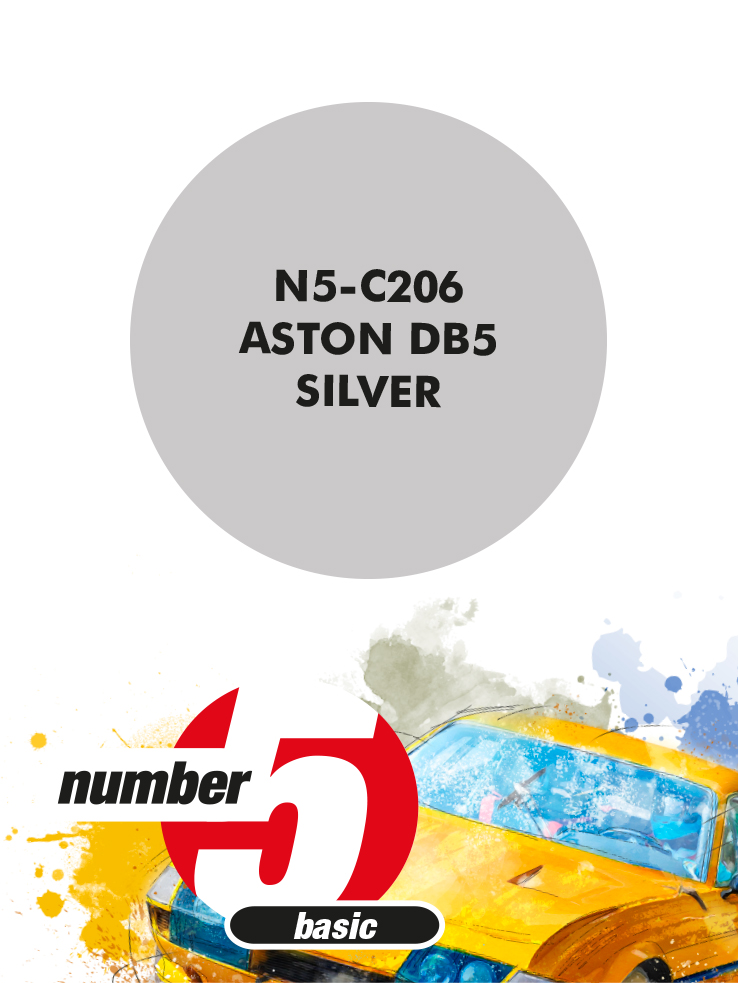 N5-C206 /Aston DB5 Silver/ paint for airbrush 30ml, Number Five