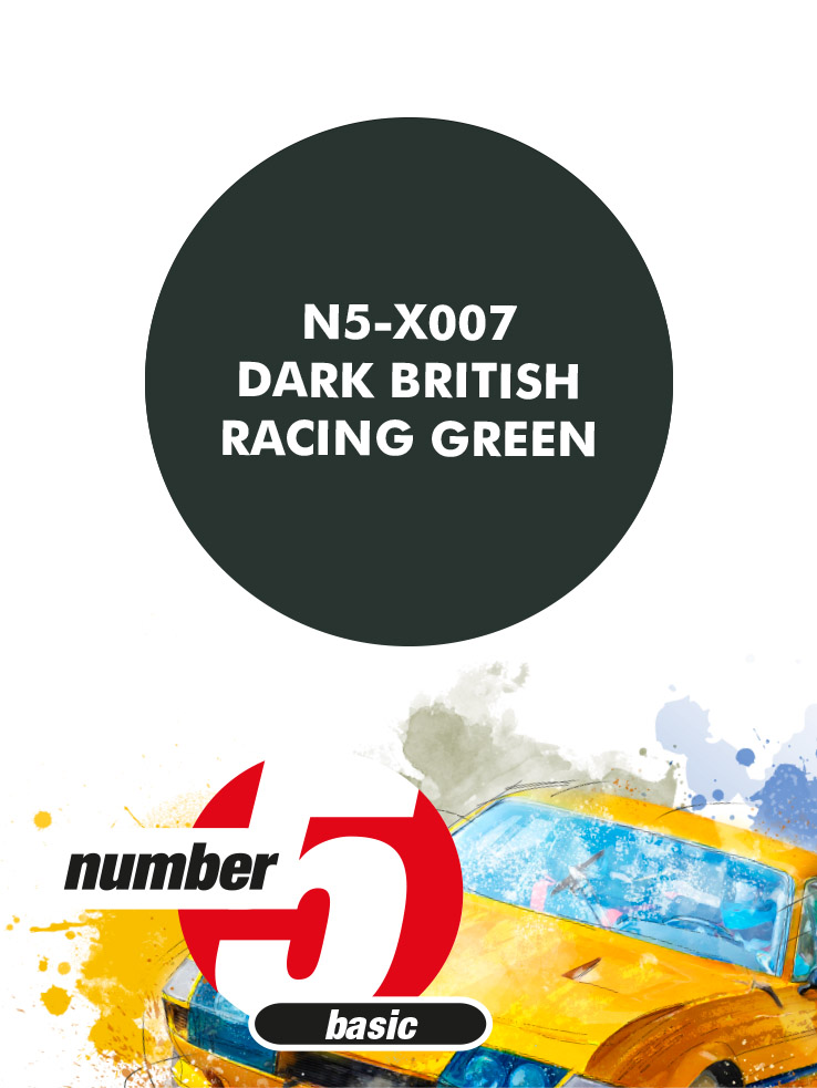 N5-X007 /Dark British Racing Green/ paint for airbrush 30ml, Number Five