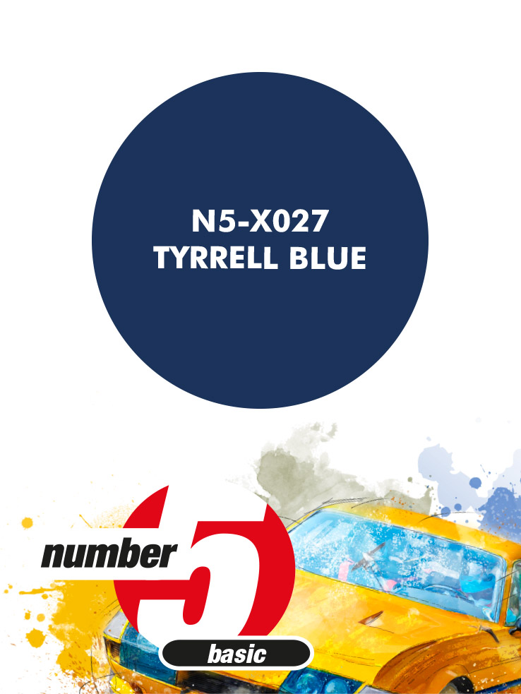 N5-X027 /Tyrrell Blue/ paint for airbrush 30ml, Number Five