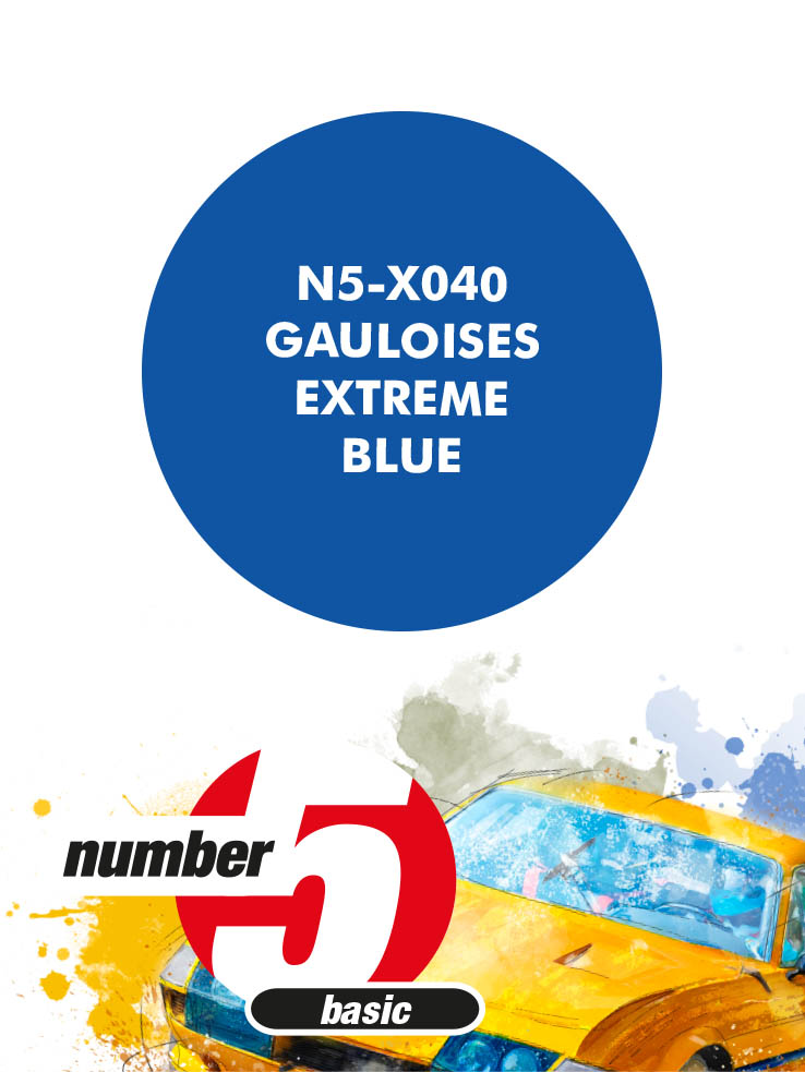 N5-X040 /Gauloises Extreme Blue/ paint for airbrush 30ml, Number Five