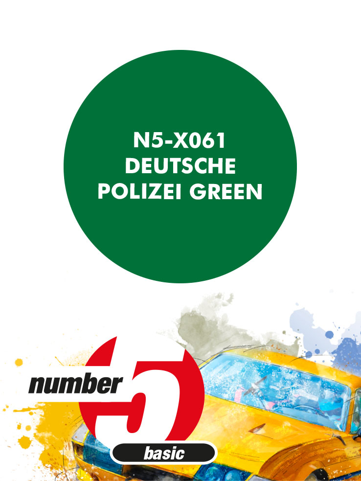 N5-X061 /Deutsche Polizei Green/ paint for airbrush 30ml, Number Five 
