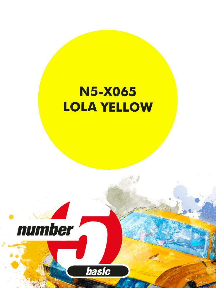 N5-X065 /Lola Yellow/ paint for airbrush 30ml, Number Five