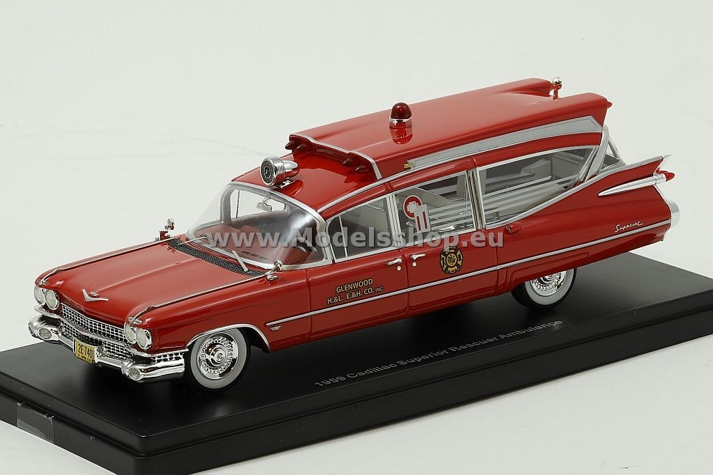 Cadillac S&S Superior Ambulance, 1959 /red/