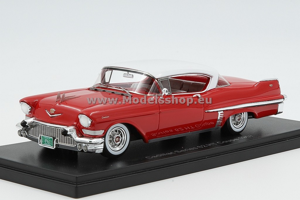 NEO 49601 Cadillac series 62 Hardtop Coupe, 1957 /red - white/