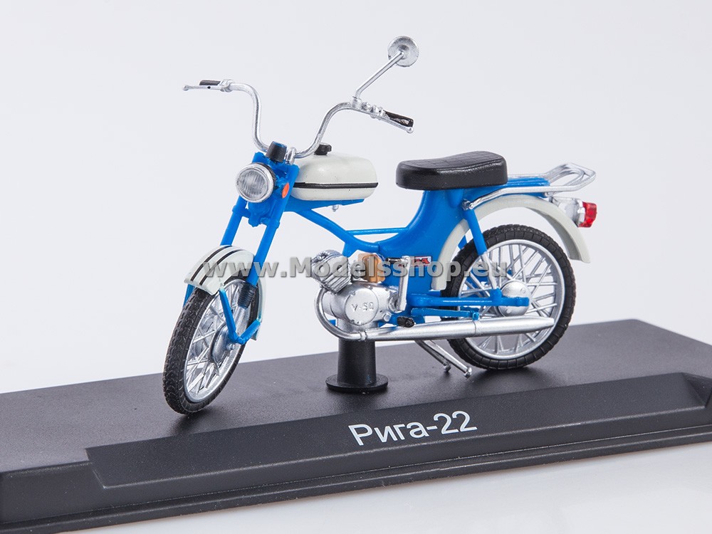 Motorcycle magazine series (Modimio) No.52 with model of Riga-22