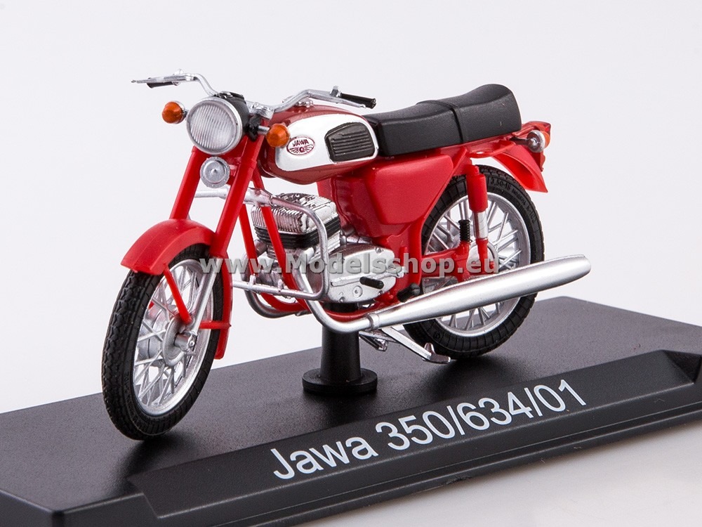 Motorcycle magazine series (Modimio) No.56 with model of Jawa 350/634/01