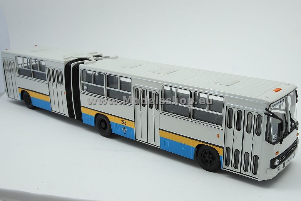 Ikarus 280 articulated city-bus, CVAG, Chemnitz /grey-blue-yellow/