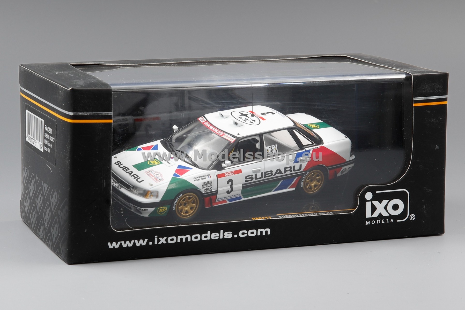 IXO RAC211 Subaru Legacy RS No. 3, Rally Tour de Corse 1991