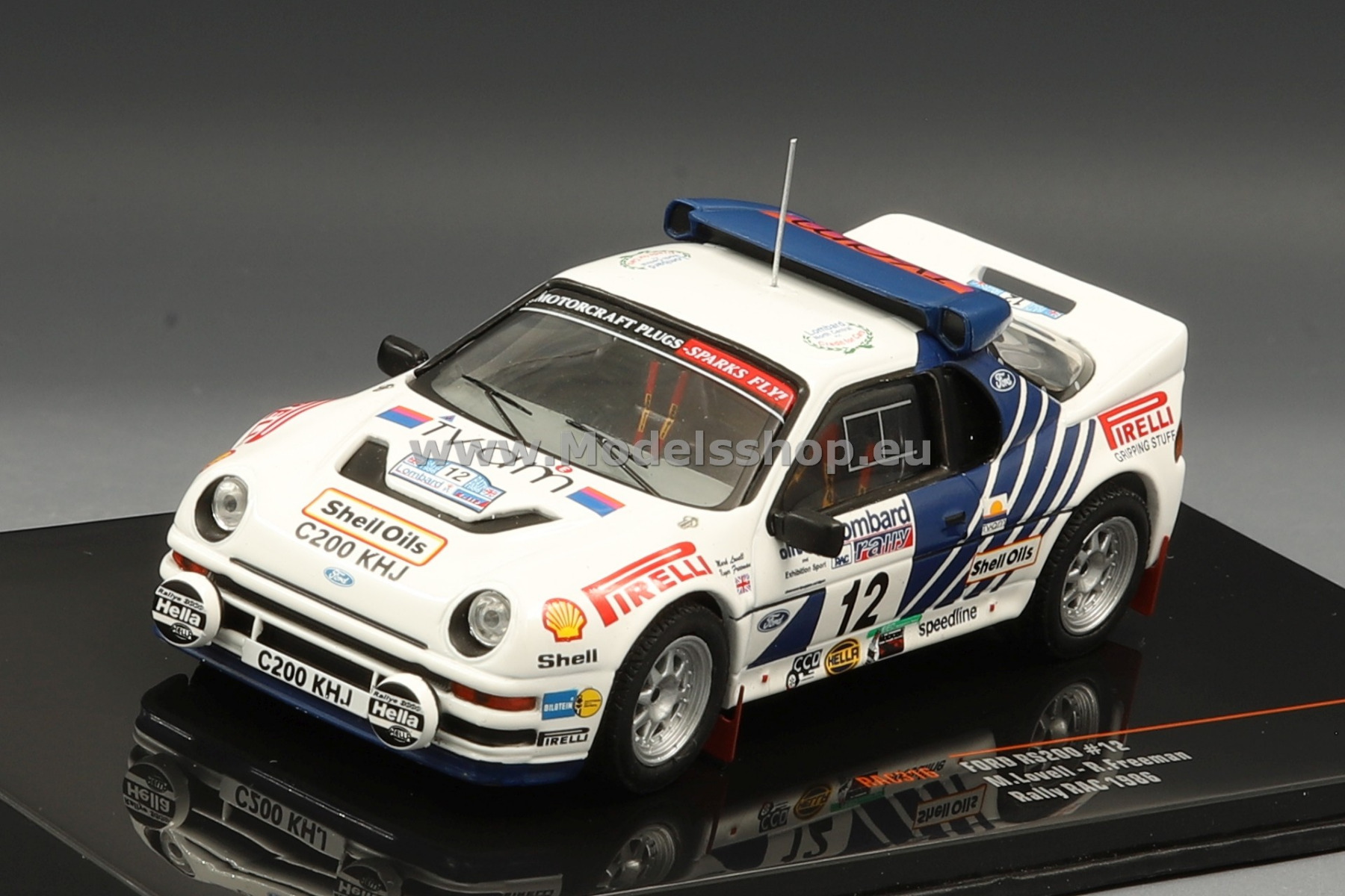 Ford RS200, No.12, Rallye WM, RAC Rally, 1986, M.Lovell/R.Freeman