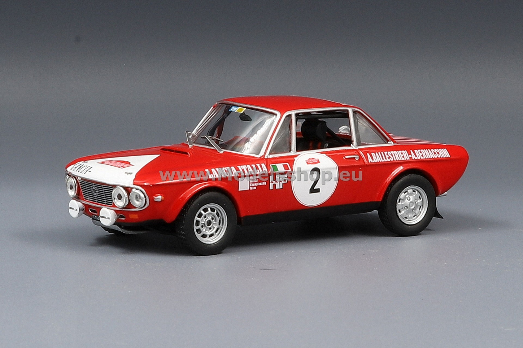 IXO RAC321 Lancia Fulvia 1600 Coupe HF, No.2, Marlboro, Rallye San Remo, 1972, with Decals, A.Ballestrieri/A.Bernacchini