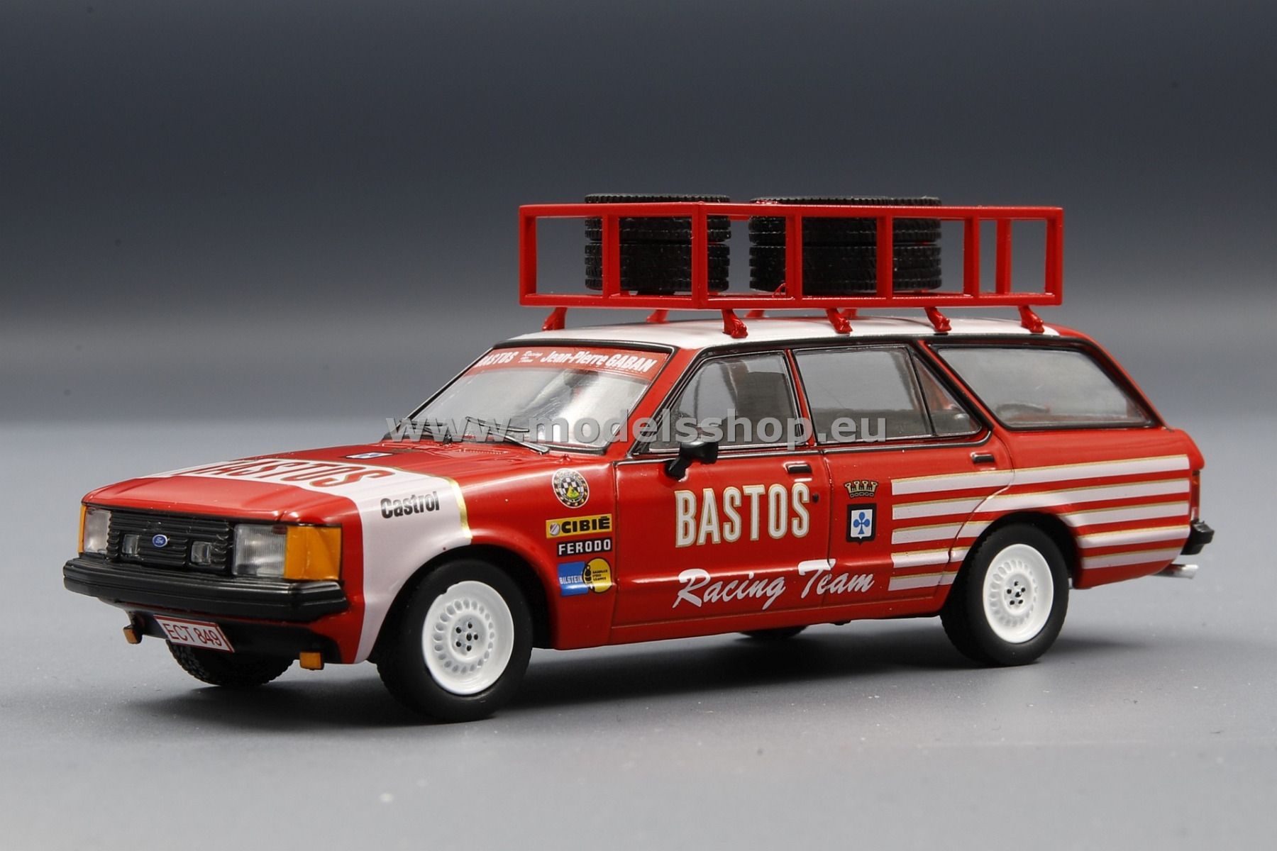 IXO RAC327X Ford Granada MK II Turnier, Bastos Racing Team, Bastos, 1978, Assistance with roof rack
