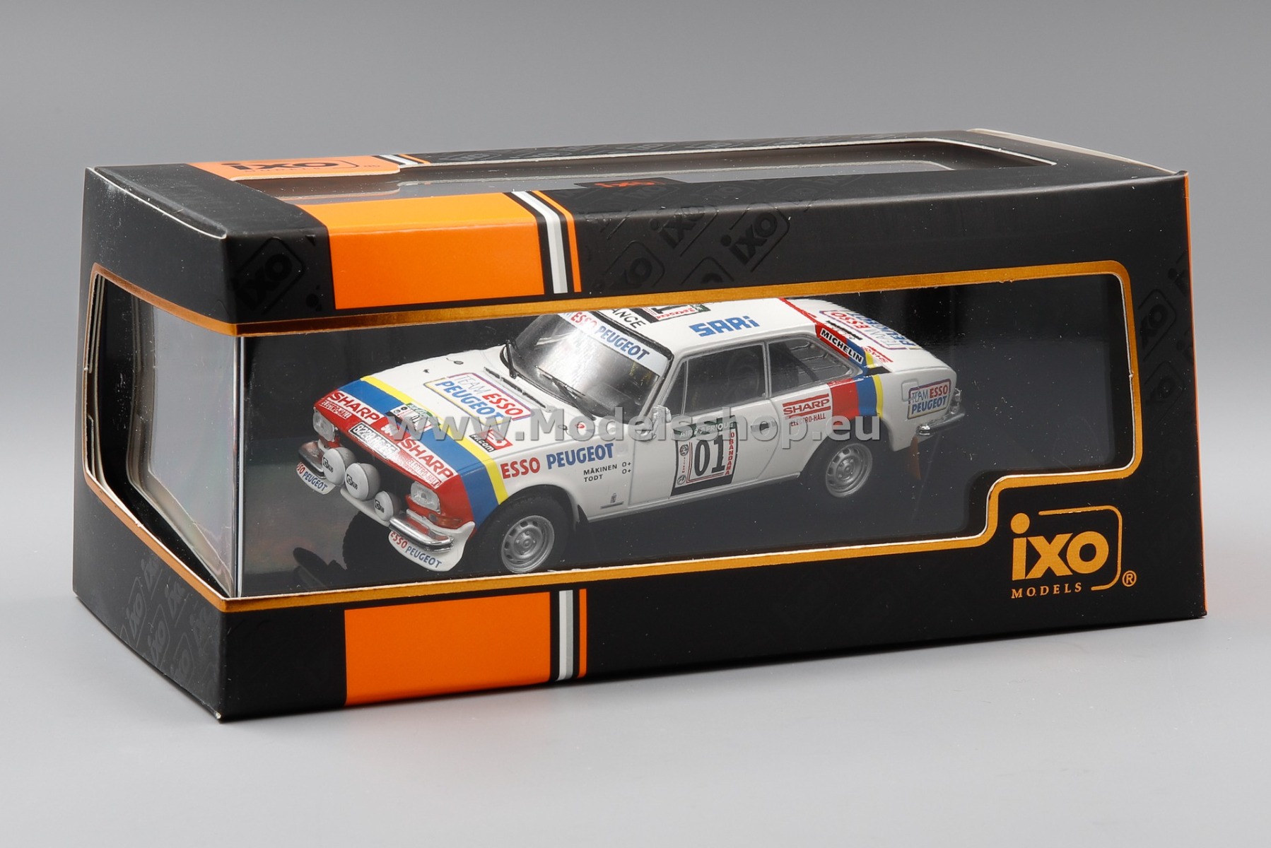 まつおか① IXO RAC417B.22 Peugeot 504 Coupe V6, No.1, Rally WM, Rallye