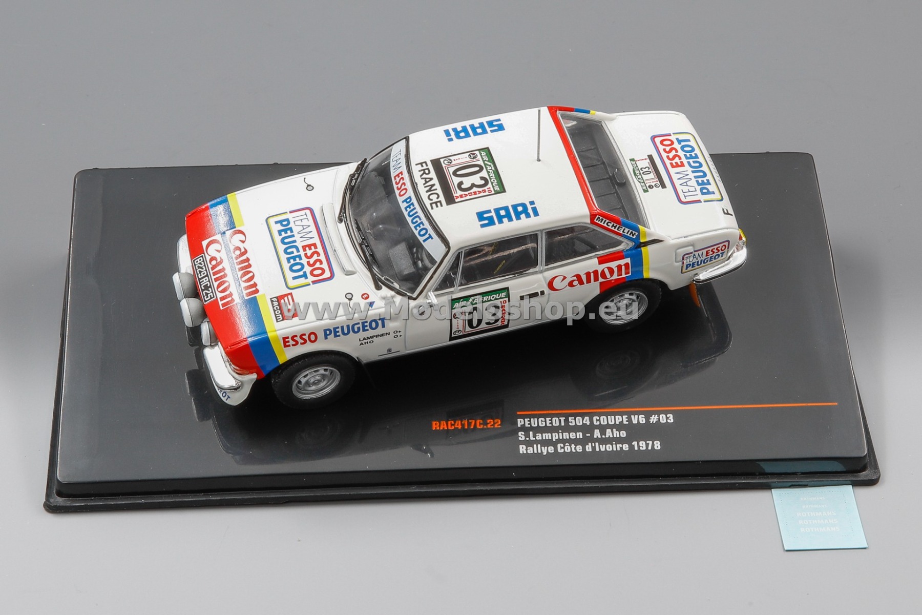 IXO RAC417C.22 Peugeot 504 Coupe V6, No.3, Rally WM, Rallye IXO RAC417C.22 Peugeot 504 Coupe V6, No.3, Rally WM, Rallye
