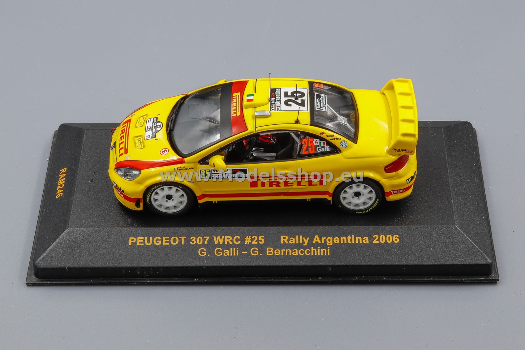 IXO RAM246 Peugeot 307 WRC No. 25 3rd Rally Argentina 2006, G