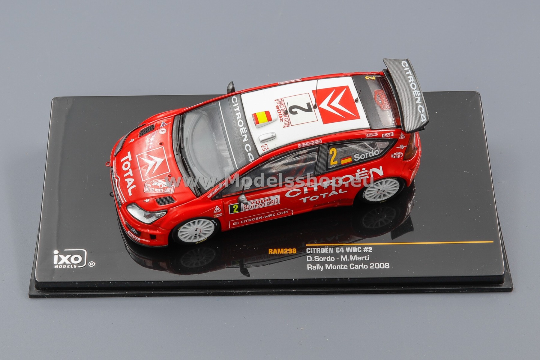 【美品】ixo 1/43 WRCmodel CitroenDS3/C4 ixo models 1/43 (RAM445) Citroen C4 WRC #1 Winn