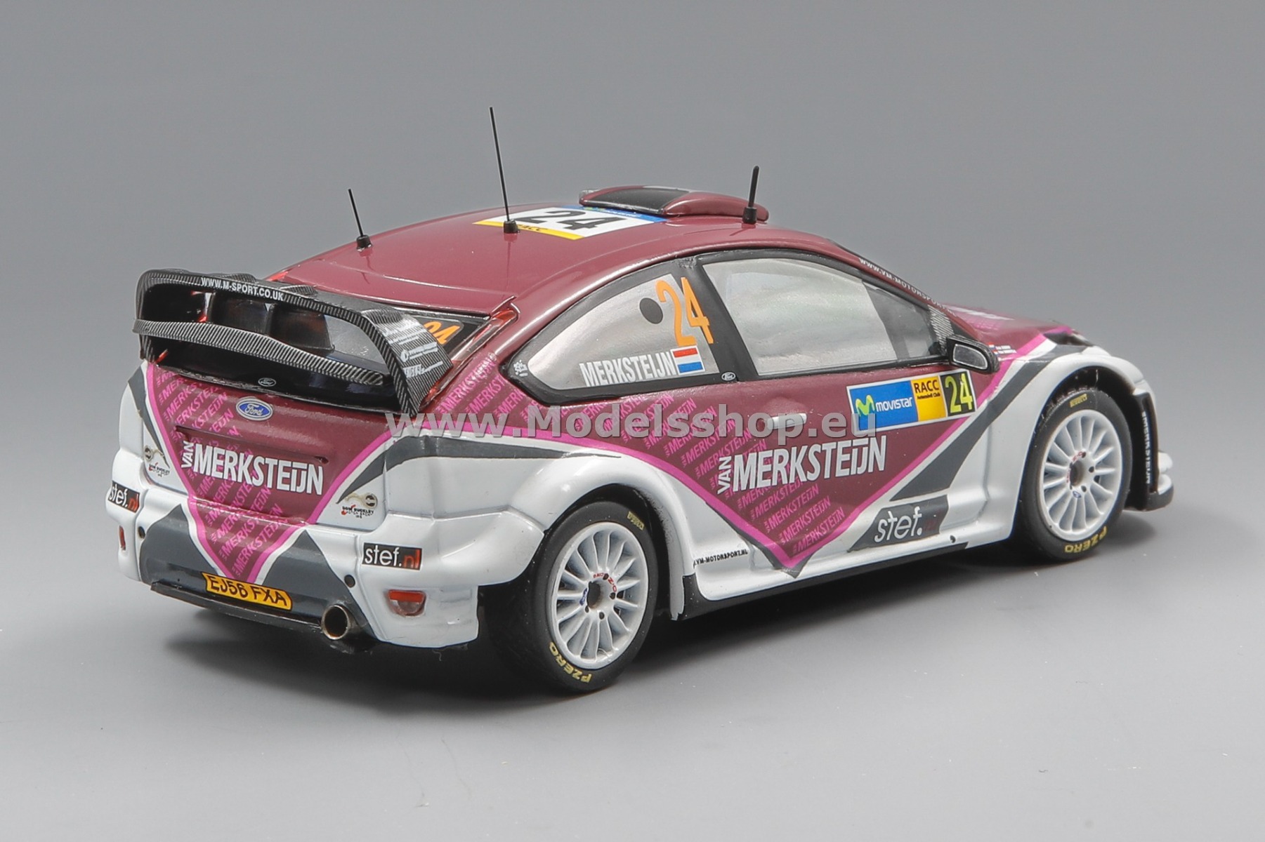 IXO RAM340 Ford Focus RS 07 WRC, No.24 Rally Catalunya 2008