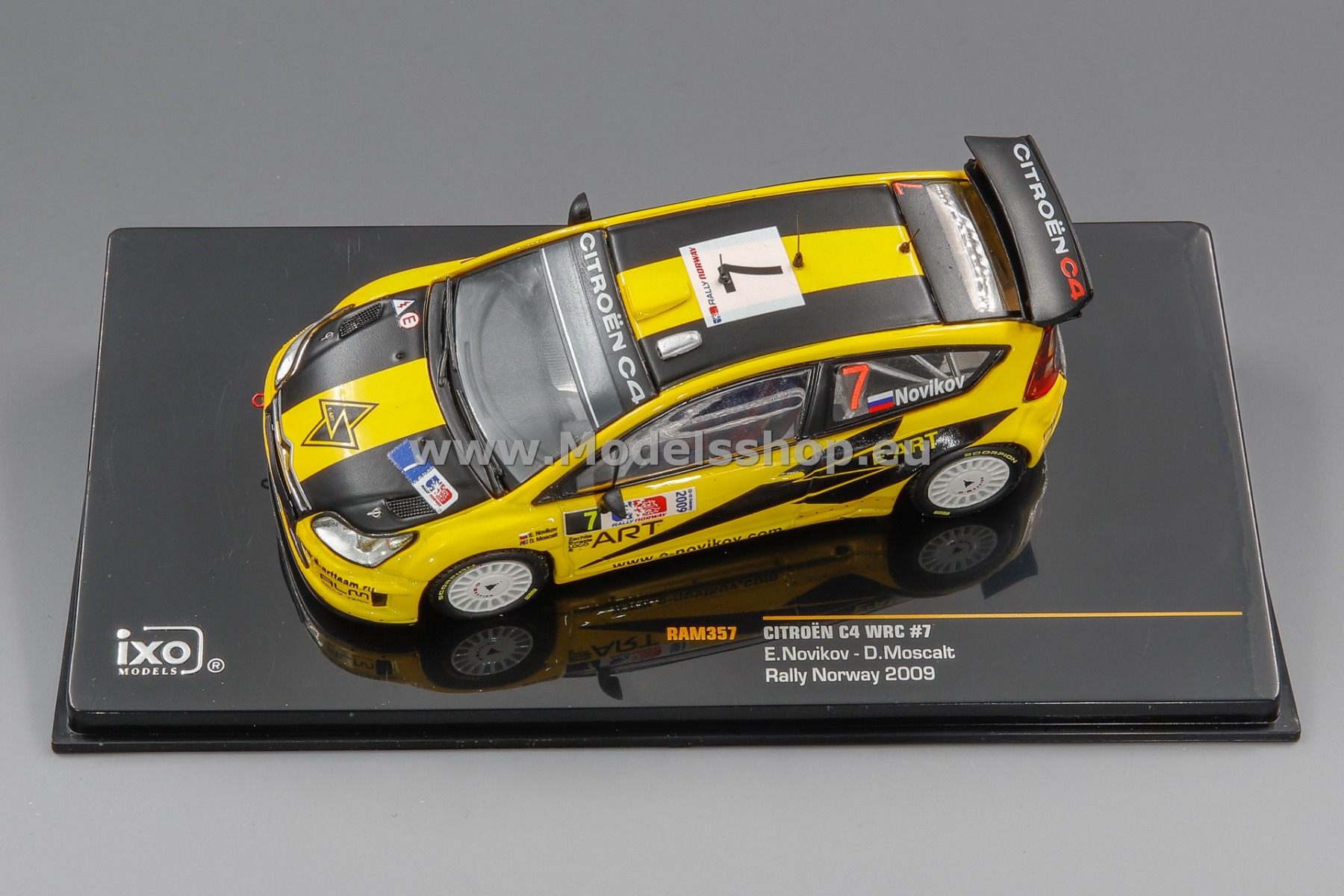 【美品】ixo 1/43 WRCmodel CitroenDS3/C4 ixo models 1/43 (RAM400 ) Citroen C4 WRC #7 Cat