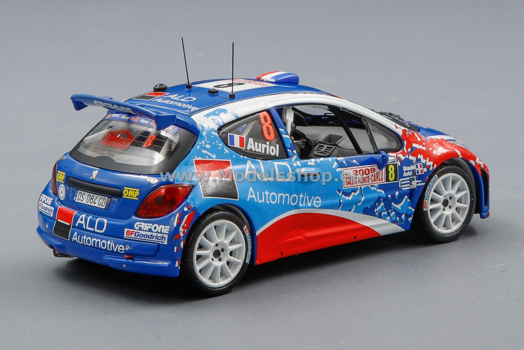 IXO RAM367 Peugeot 207 S2000 No. 8 Rally Monte Carlo 2009, D