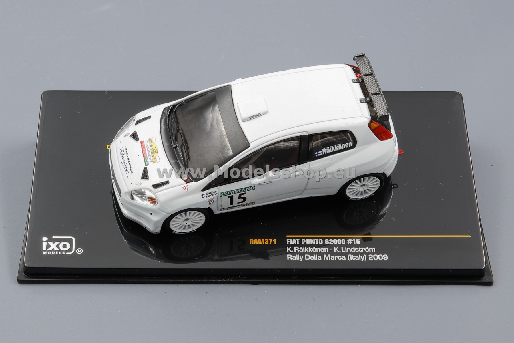 IXO RAM371 Fiat Punto Abarth S2000 No. 15 Rally Della Marca Italy
