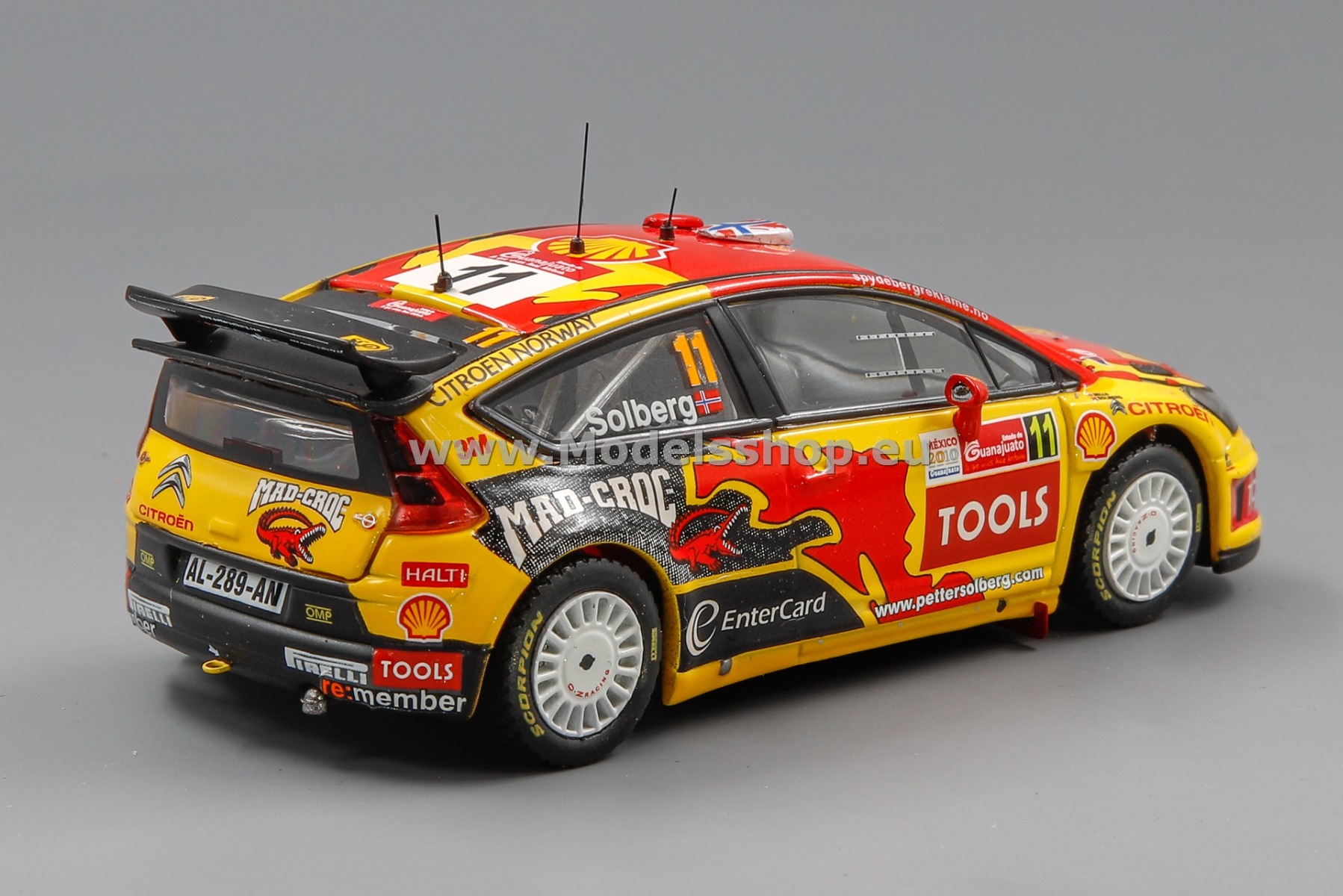 IXO RAM413 Citroen C4 WRC No. 11, 2nd Rally Corona Mexico 2010 P