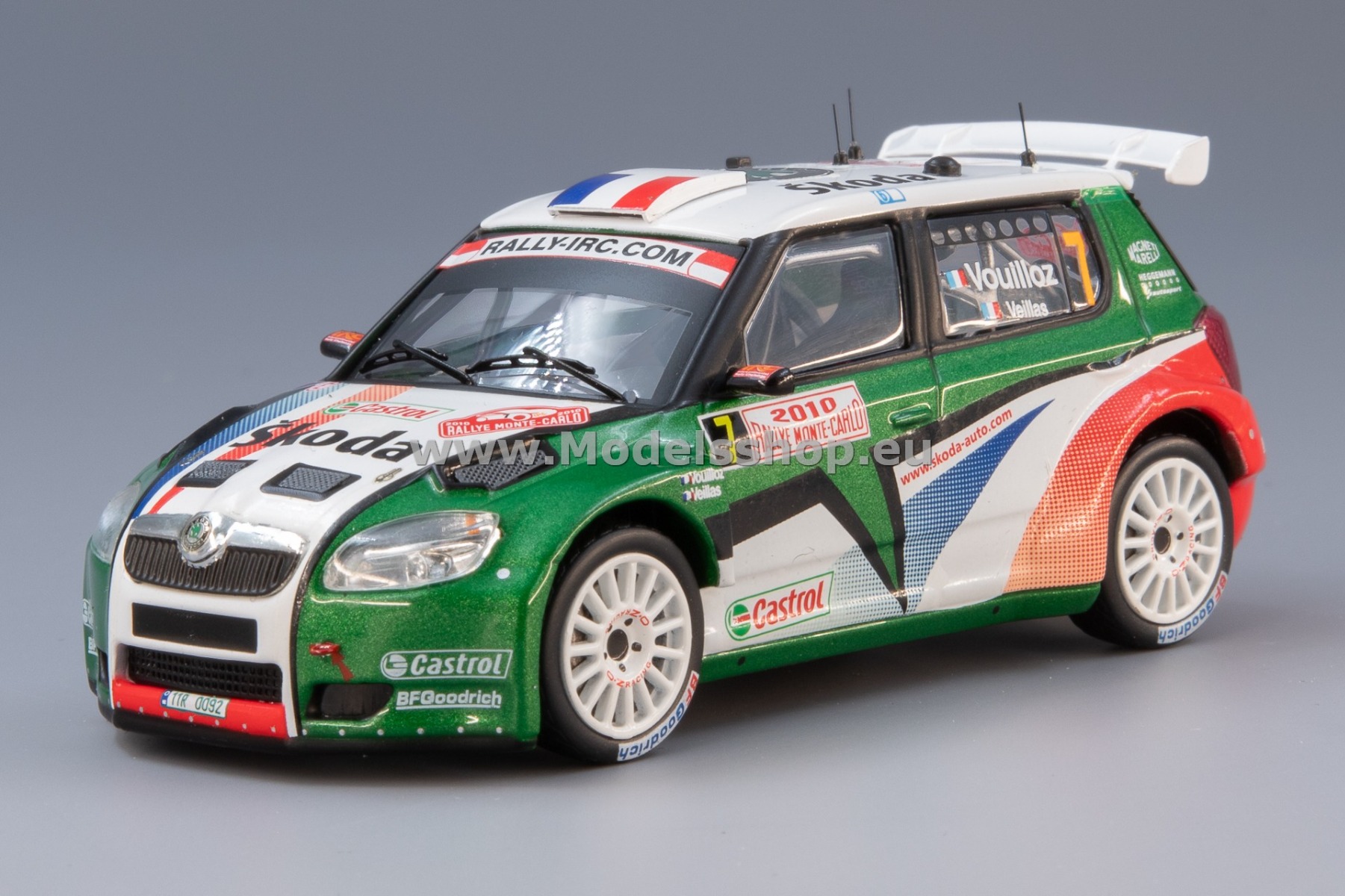 IXO RAM420 Skoda Fabia S2000 No.7, 3rd Rallye Monte Carlo 2010, Vouilloz - Veillas