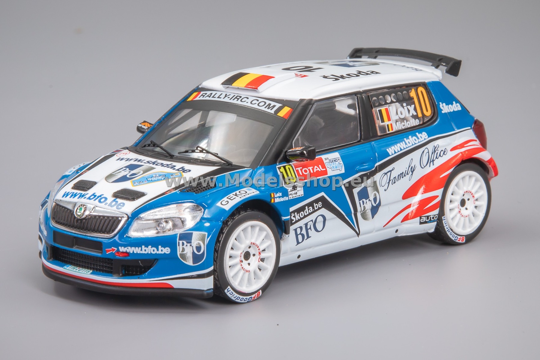 IXORAM436 Skoda Fabia S2000, No.10, Rally Ypres 2010, F.Loix-F.Miclotte