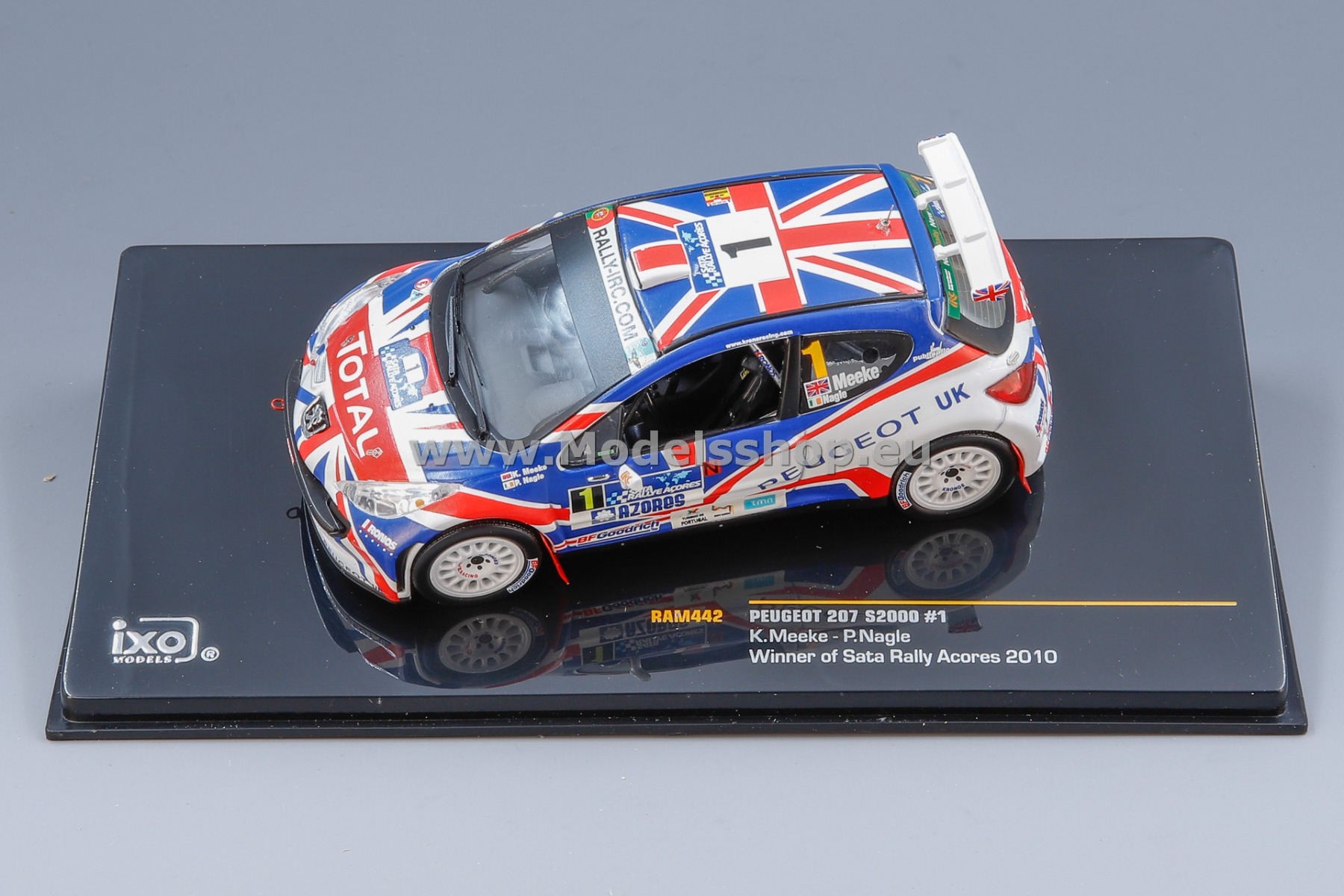 Modèle Réduit 1/43 - Peugeot 207 S2000 Rallye D'Ypres 2009 (Meeke-Nagle) - Altaya/Ixo - Occasion TB