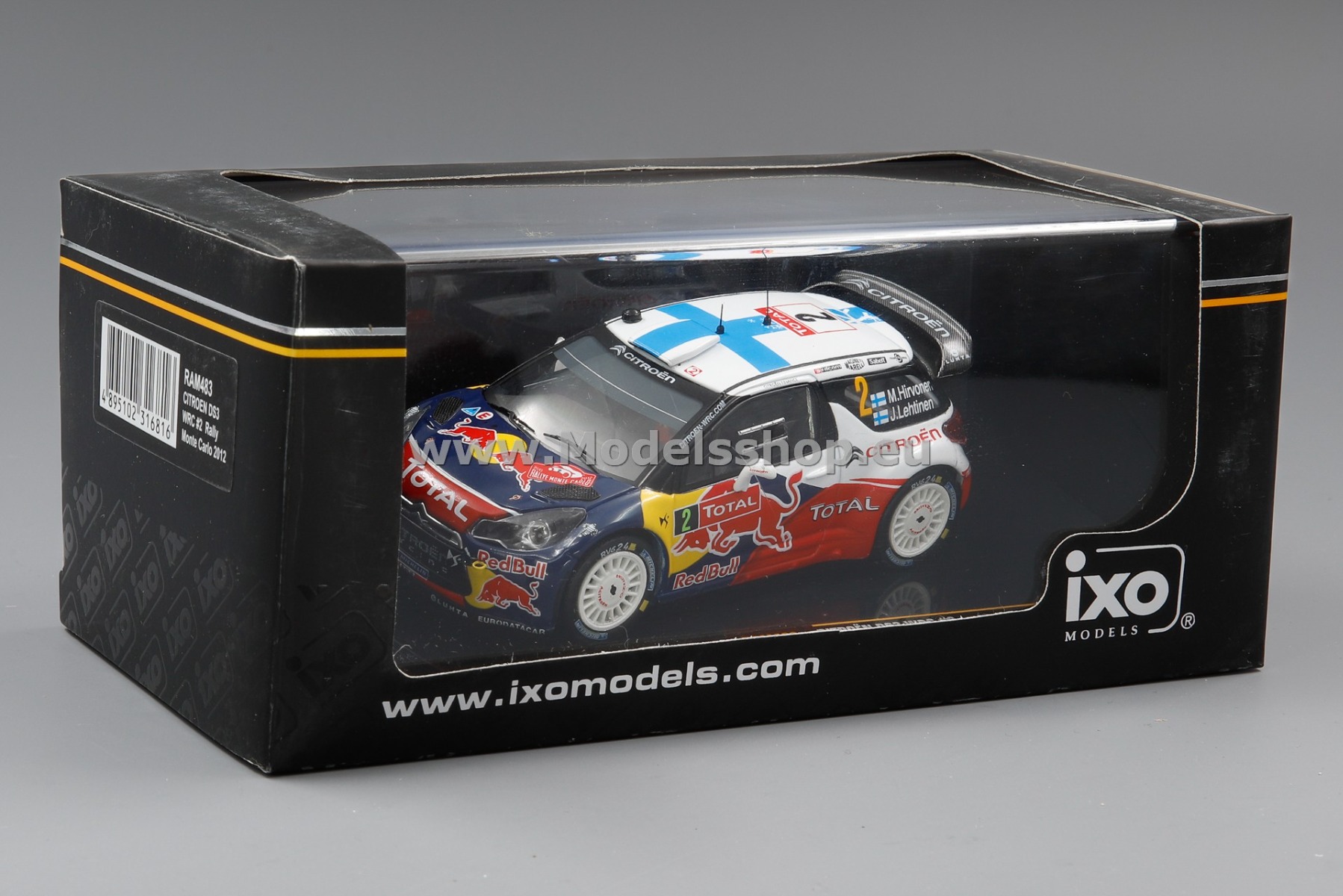 IXO RAM483 Citroen DS3 WRC No. 2 Rally Monte Carlo 2012 M.Hirvonen