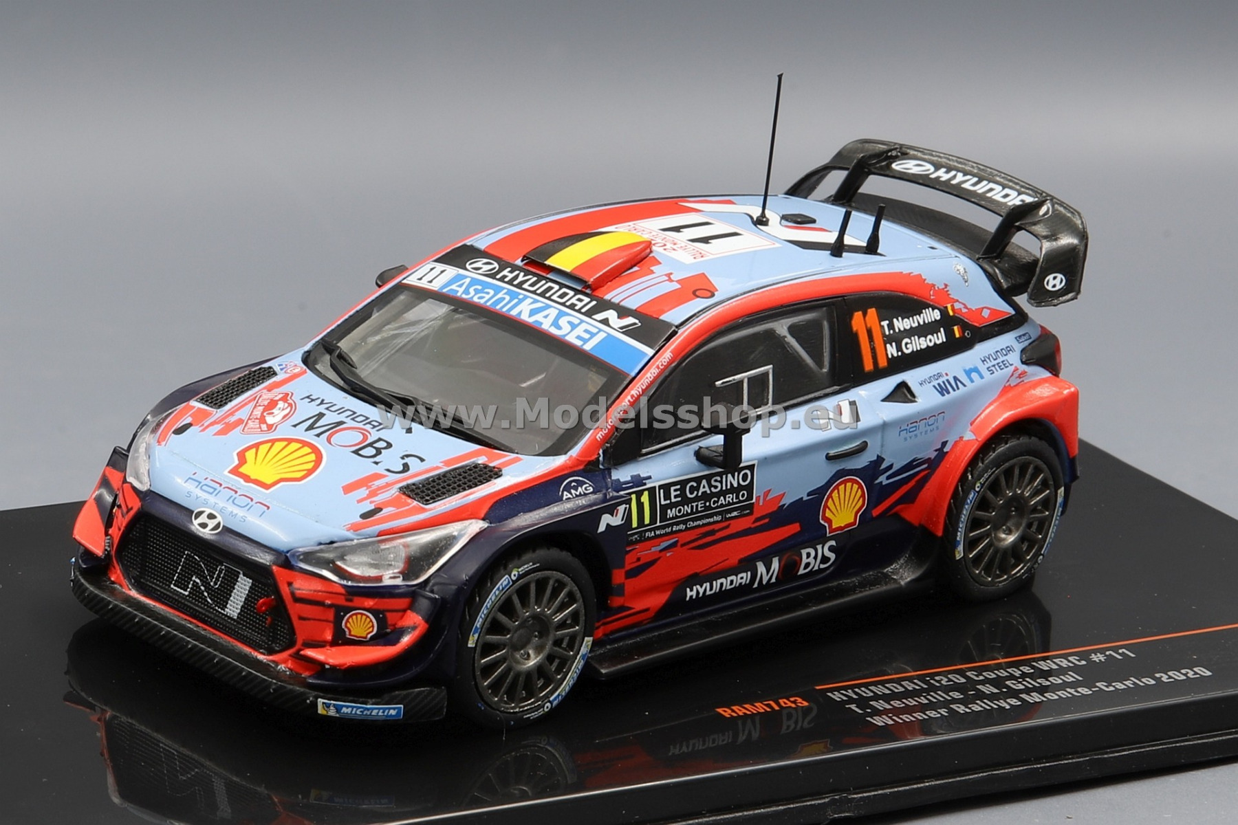 Hyundai i20 Coupe WRC, No.11, Rallye WM, Rallye Monte Carlo, 2020, T.Neuville/N.Gilsoul