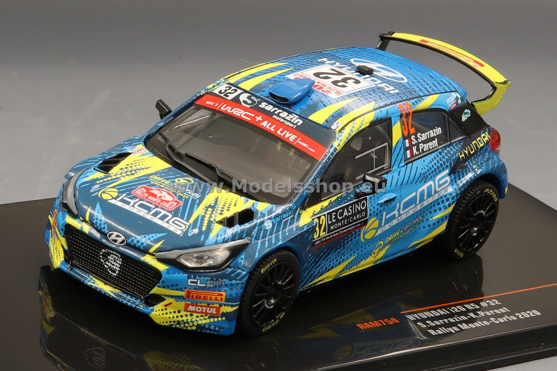 IXO RAM754 Hyundai i20 R5, No.32, Rallye WM, Rallye Monte Carlo, 2020, S.Sarrazin/K.Parent