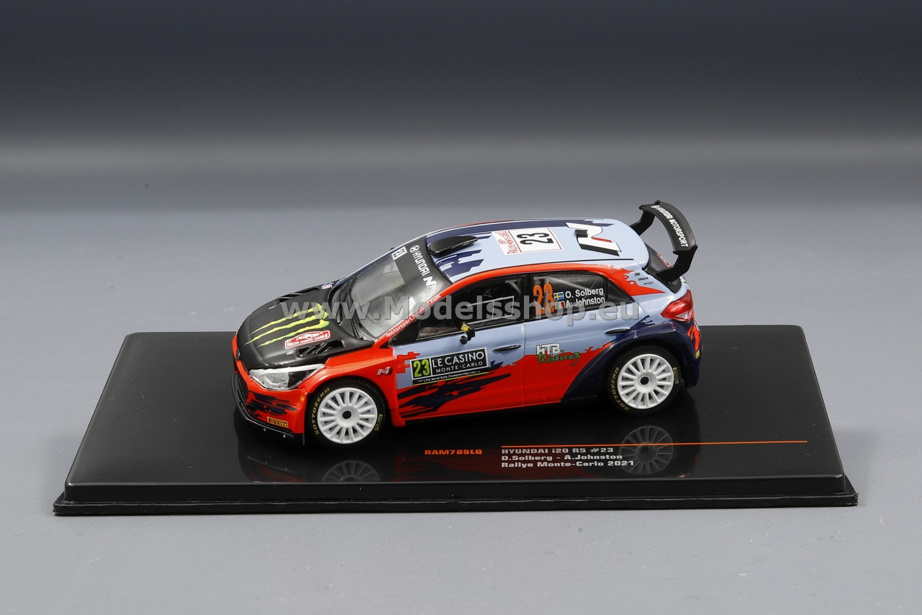 IXO RAM785LQ Hyundai i20 R5, No.23, Rallye WM, Rally Monte Carlo