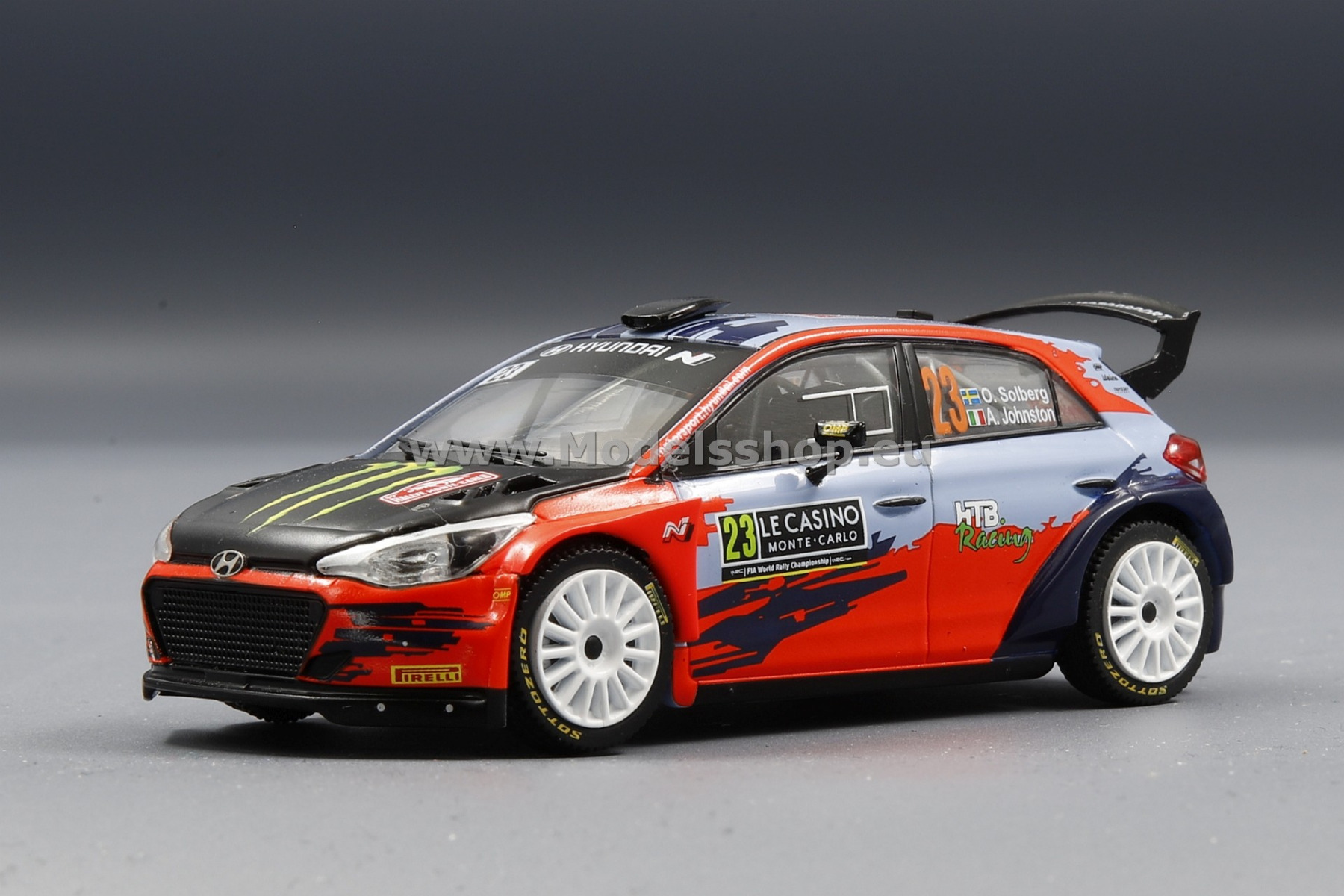 IXO RAM785LQ Hyundai i20 R5, No.23, Rallye WM, Rally Monte Carlo , 2021, P.Solberg/A.Johnston
