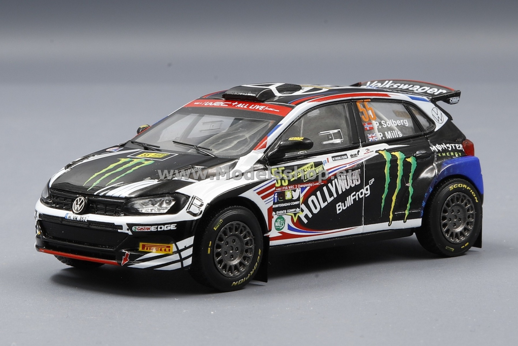 Volkswagen Polo GTI R5, No.55, Rallye WM, Rallye Wales 2019 P.Solberg/P.Mills