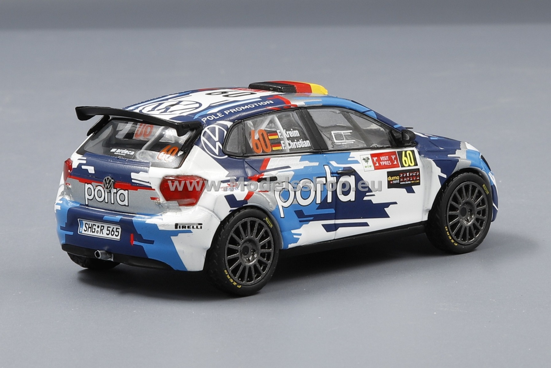 IXO RAM810LQ Volkswagen Polo GTI R5, No.60, Porta, Rallye WM