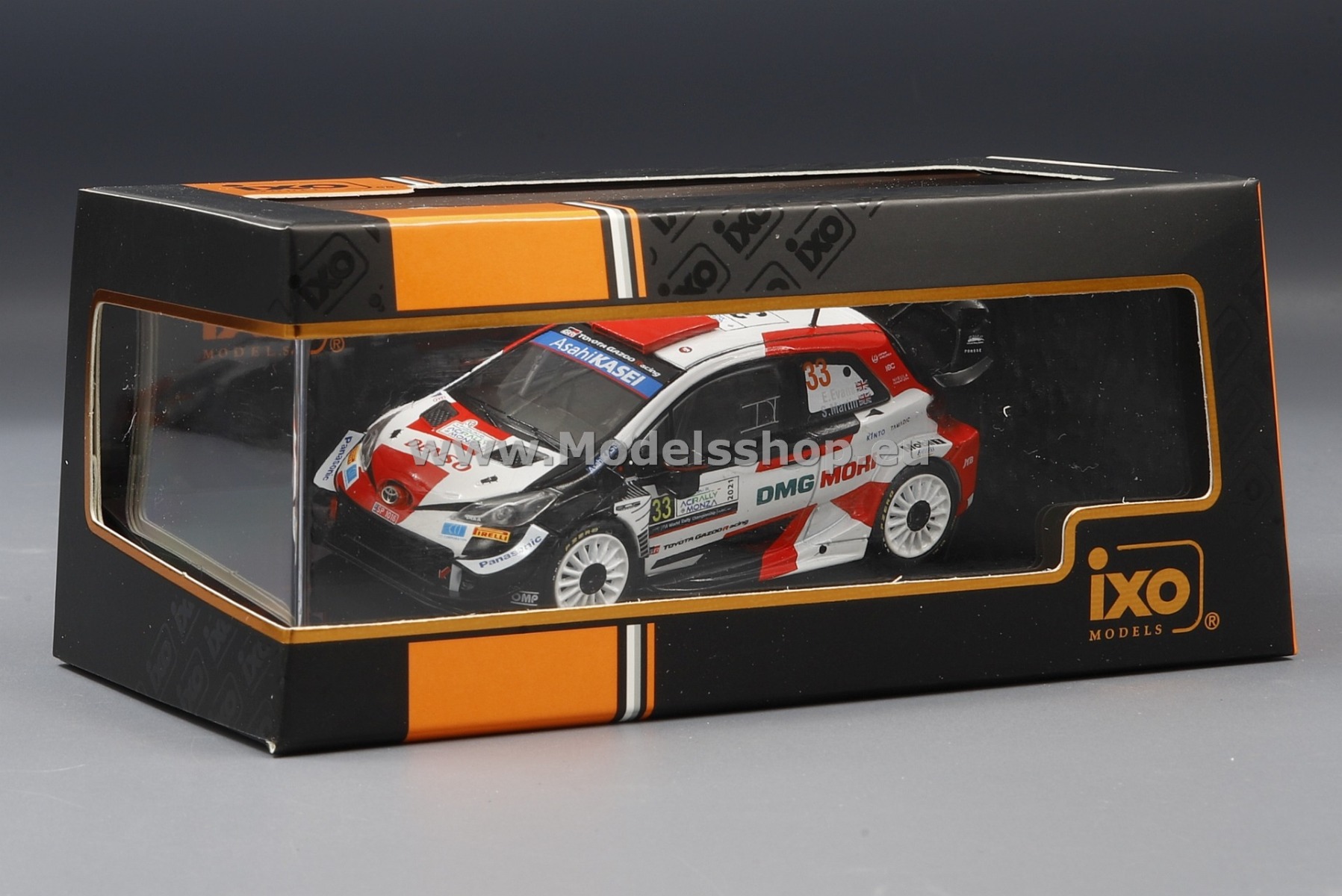 IXO RAM823 Toyota Yaris WRC, No.33, Toyota Gazoo racing, DMG MORI, WRC, Rally Monza 2021 IXO RAM823 Toyota Yaris WRC, No.33, Toyota Gazoo racing, DMG MORI, WRC, Rally Monza 2021