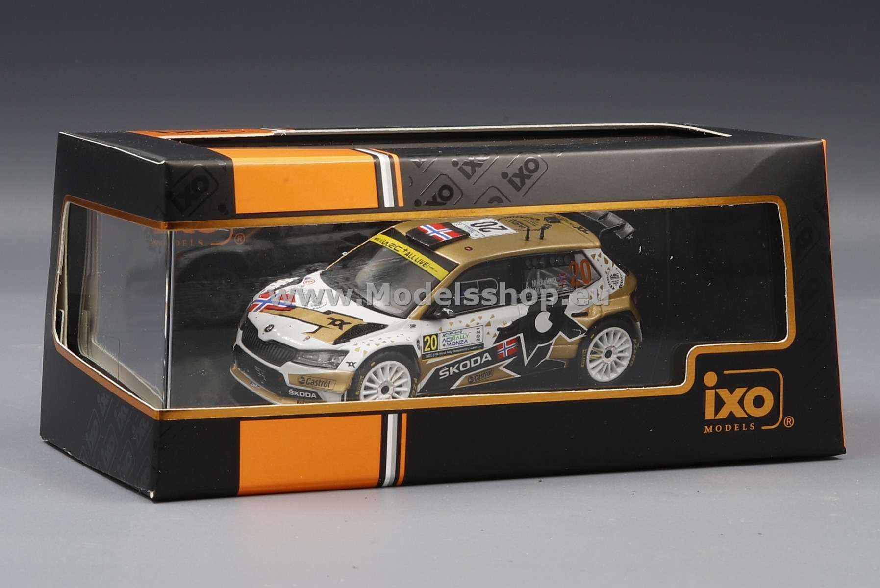 Škoda Fabia ② ミニカーセット 1/72 Skoda Fabia Rally2 EVO, No.20, Rallye WM, Rally Monza 2021 A