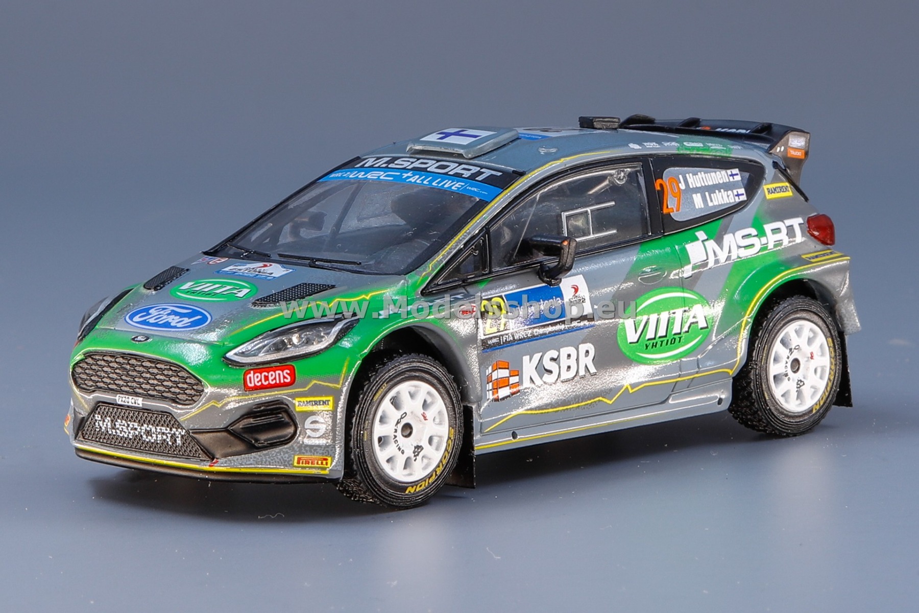 IXO RAM864.22 Ford Fiesta R5 Rally2, No.29, WRC, Rally Estonia 2022, J.Huttunen/M.Lukka