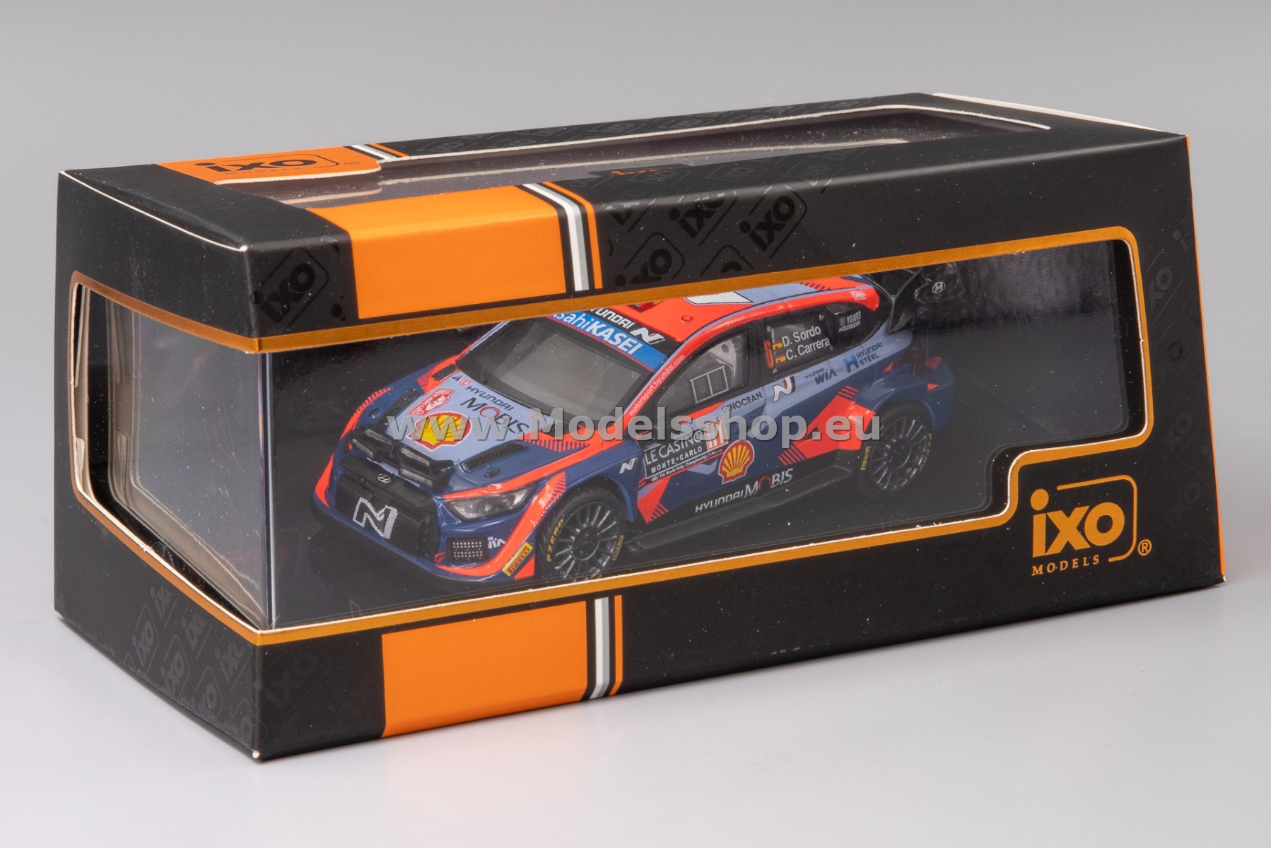 Modellino Auto Rally Scala 1:43 Ixo HYUNDAI I20 N WRC1 RALLY MONTE Carlo 2023sordo Carrera 1 43