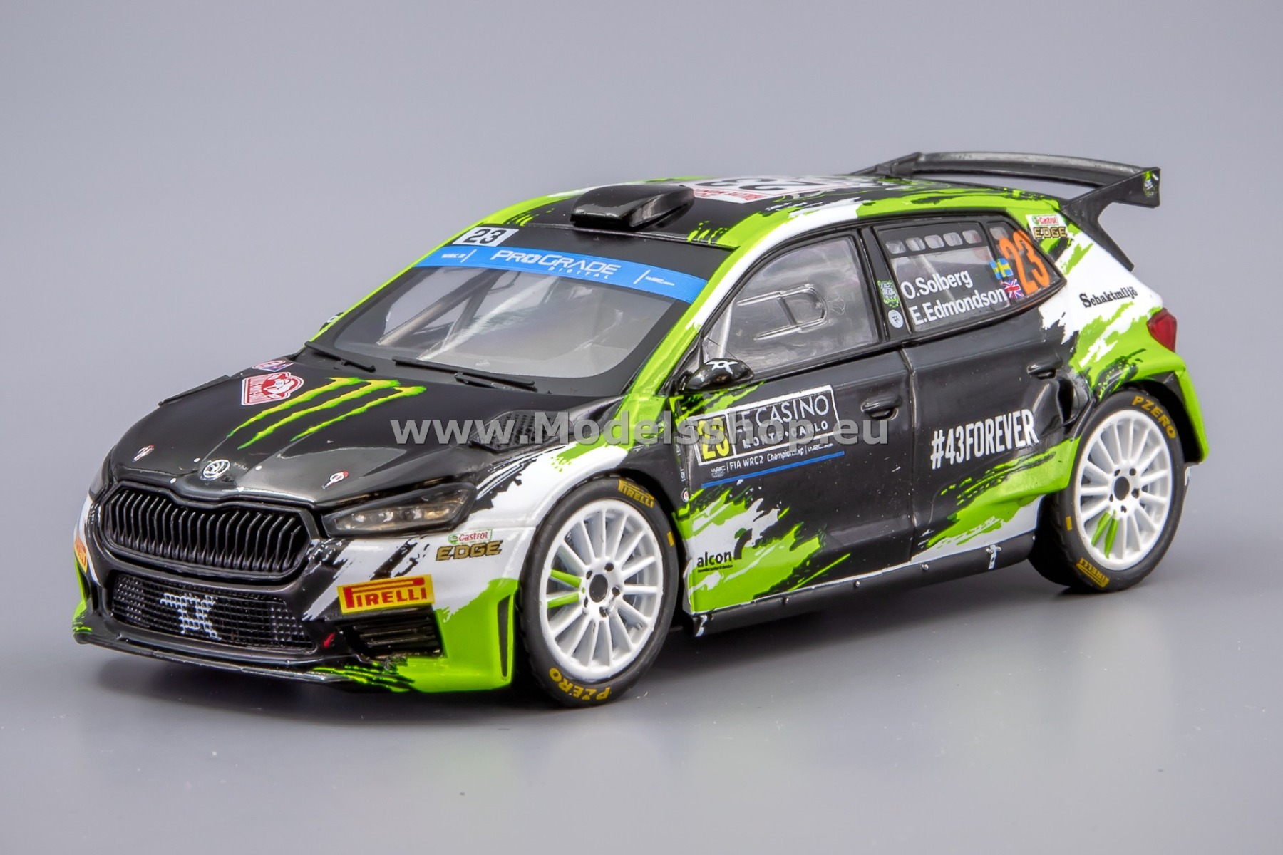 IXORAM889.22 Skoda Fabia Rally2 No.23, Rallye Monte Carlo 2023, O.Solberg/E.Edmondson