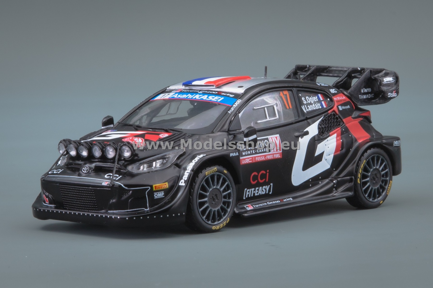 IXORAM912.22 Toyota GR Yaris Rally1 Hybrid, No.17, Rallye Monte Carlo 2024, S. Ogier - V. Landais 