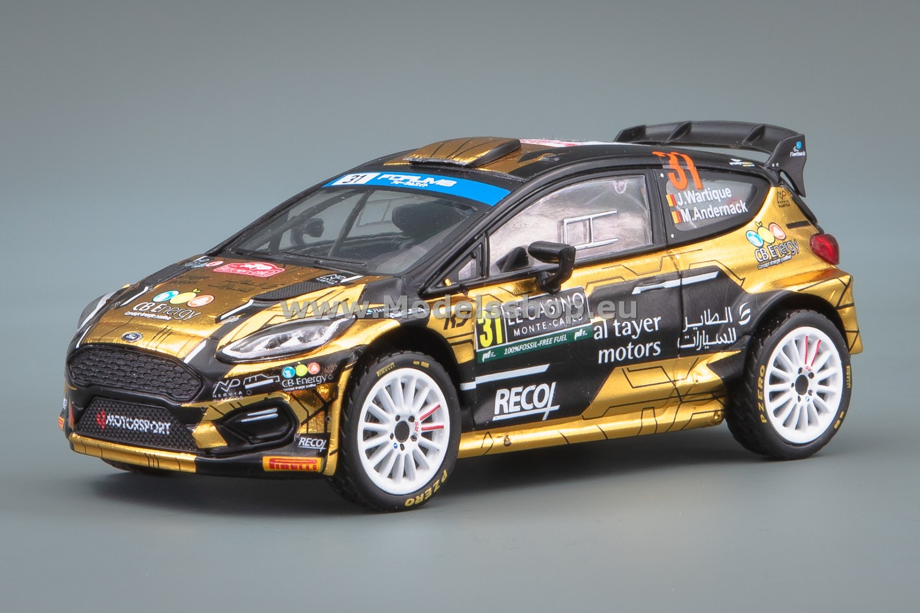 IXORAM924SPLQ.22 Ford Fiesta Rally2, No.31 ,WRC, Rallye Monte Carlo 2024, J.Wartique - M.Andrnak