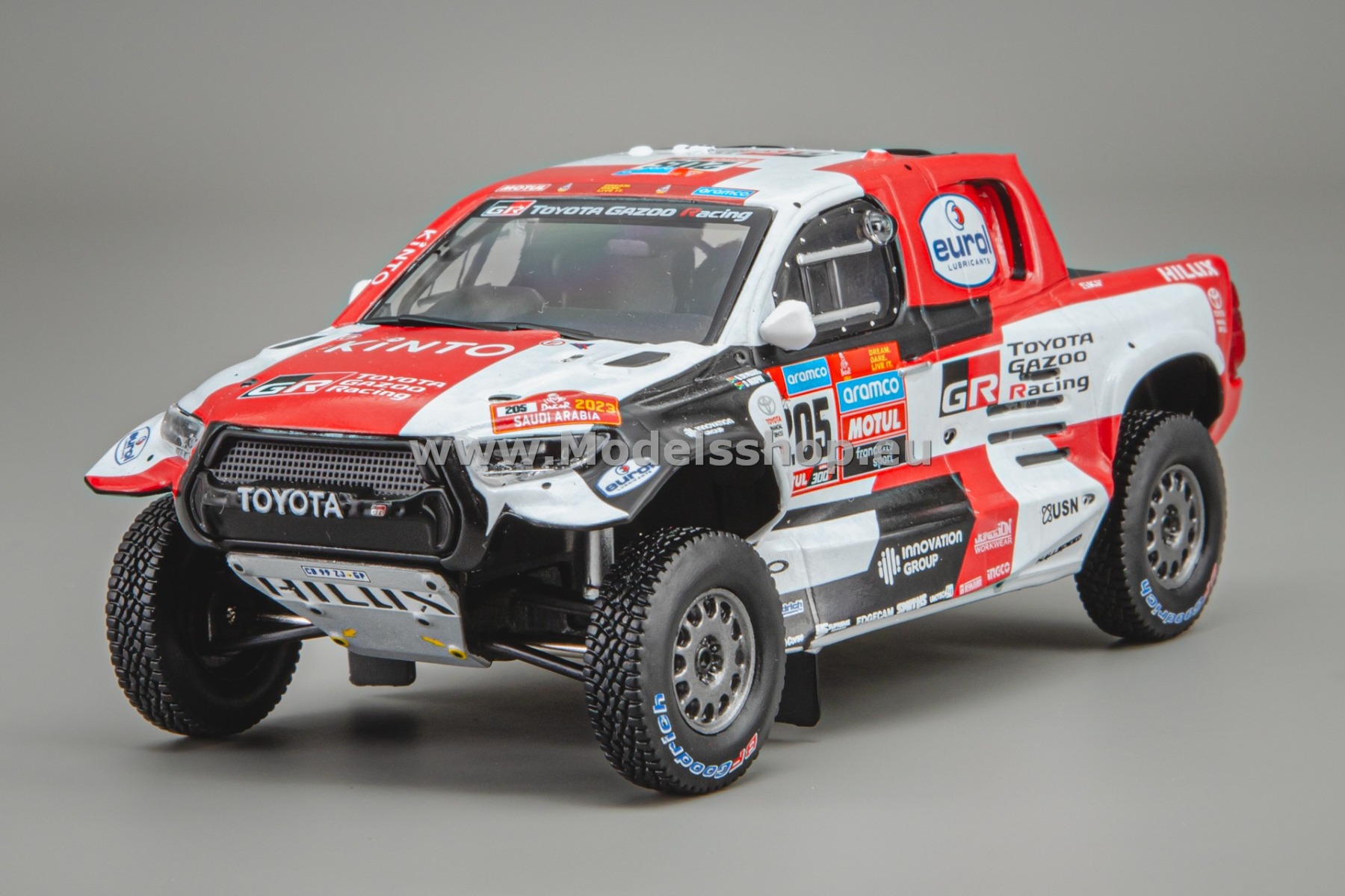 IXORAM928A.22 Toyota GR DKR Hilux T1, No.205, Rally Dakar, 2023, de Villiers - D.Murphy