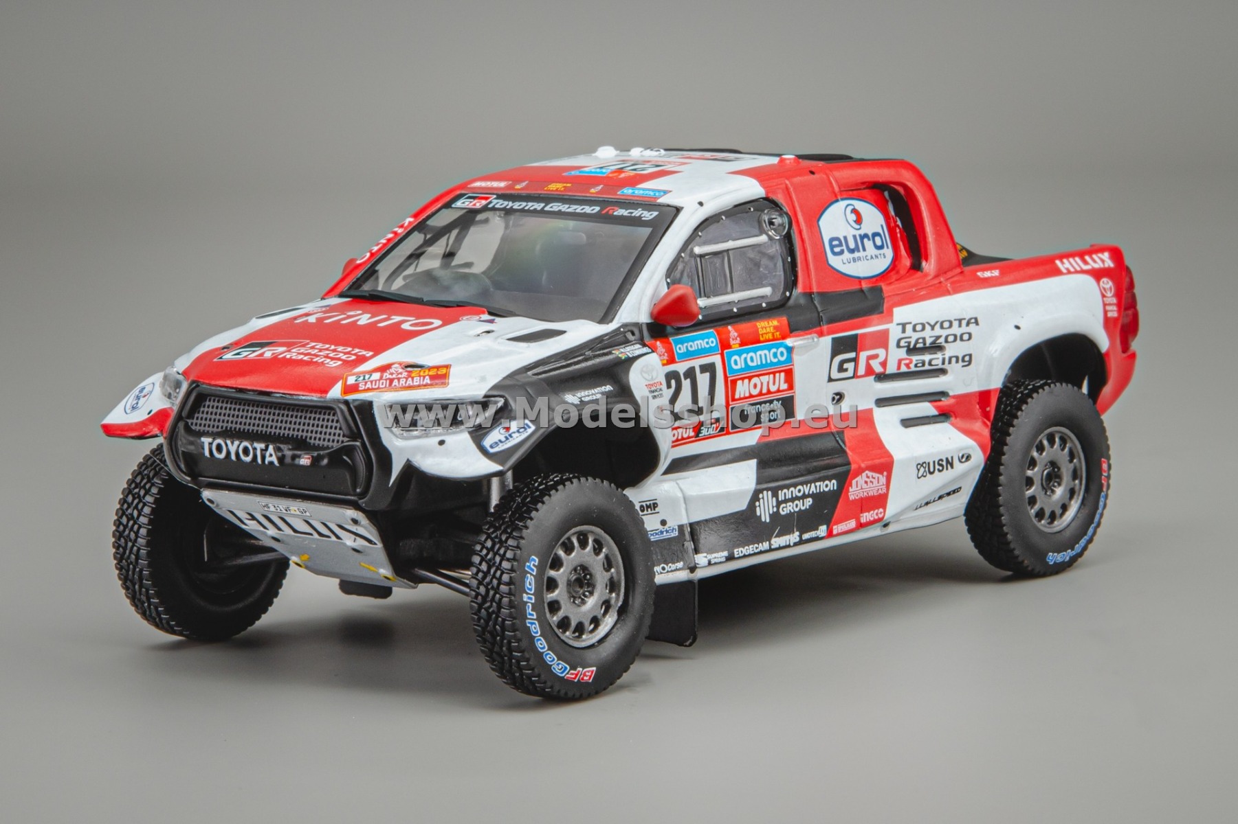 IXORAM928B.22 Toyota GR DKR Hilux T1, No.217, Rally Dakar, 2023, H.Lategan - B.Cummings