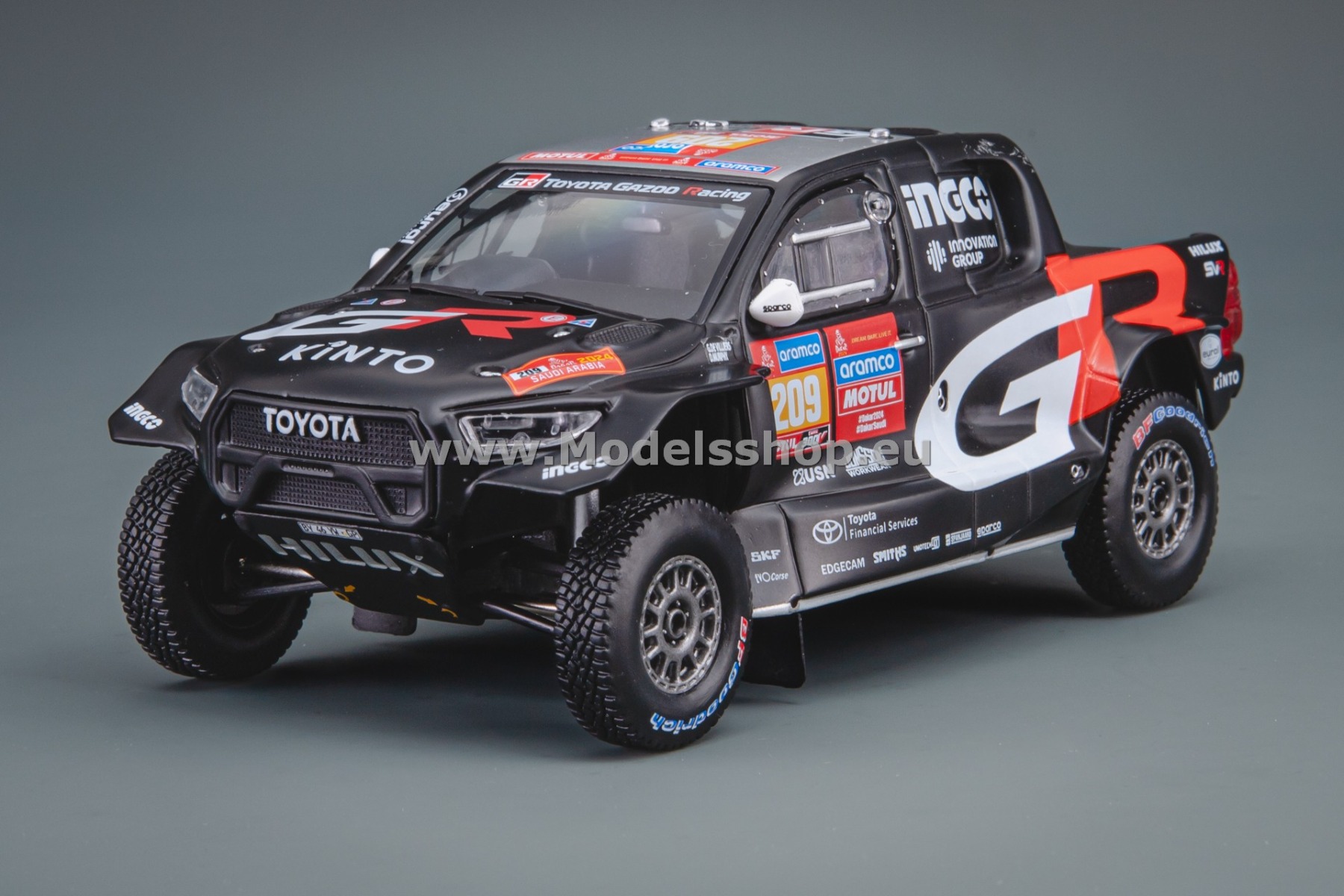 IXORAM930.22 Toyota GR DKR Hilux Evo T1U, No.209, Rally Dakar, 2024,  G. de Villiers - D.Murphy