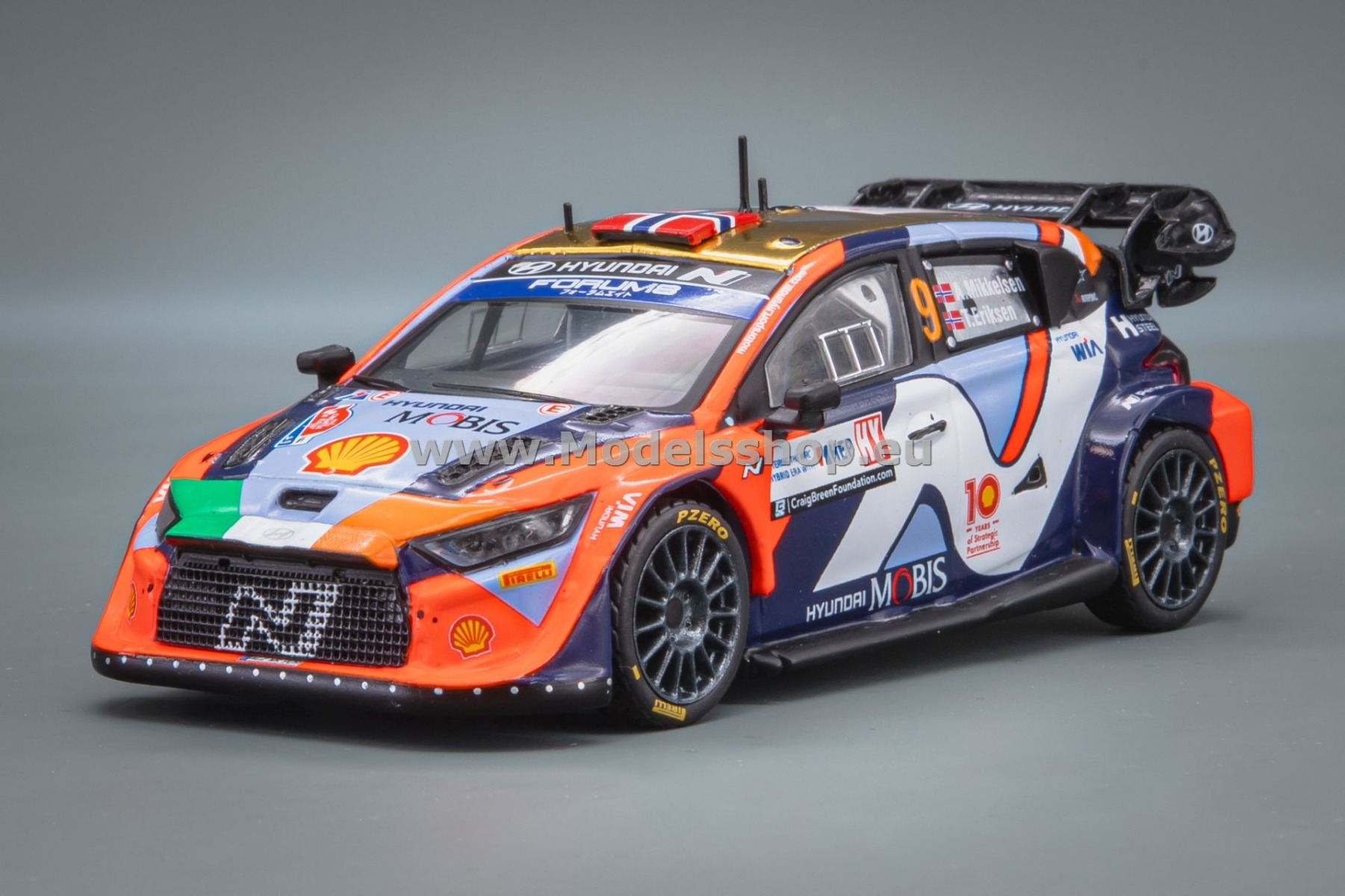 IXORAM933C.22 Hyundai I20 N Rally1, No.9, WRC, Rally Croatia 2024, A.Mikkelsen - T.Eriksen