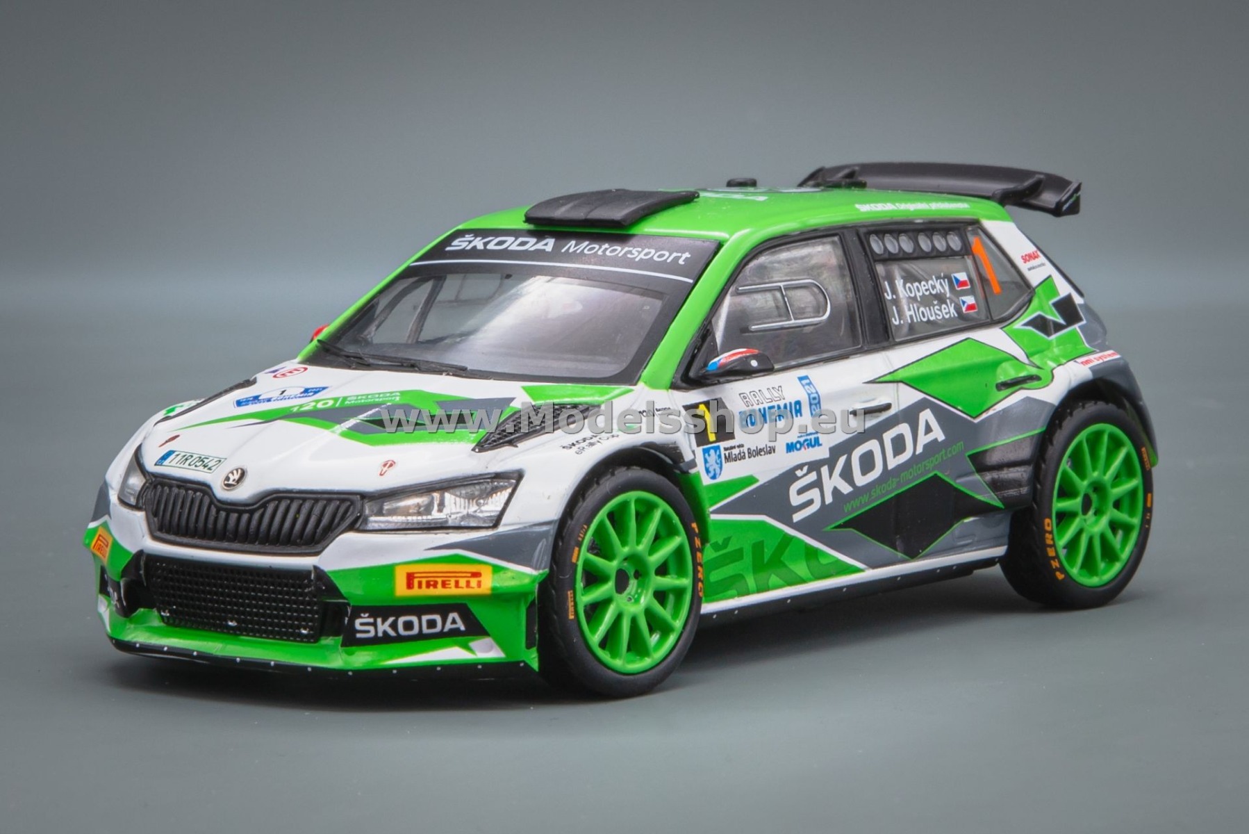 IXORAM934LQ.22 Skoda Fabia Rally2 EVO, No.1, Rallye Bohemia 2021, J.Kopecky - J.Hlousek